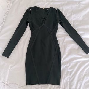 Dark green Marciano bandage dress